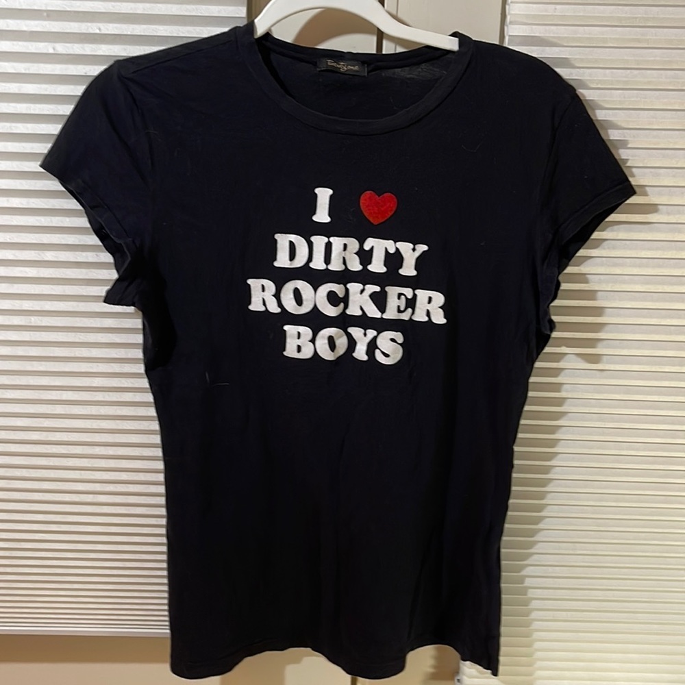 “I Love Dirty Rocker Boys” babydoll tee